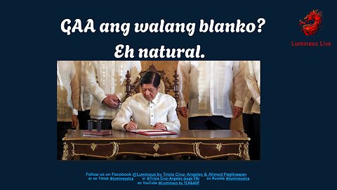 GAA and walang blanko?