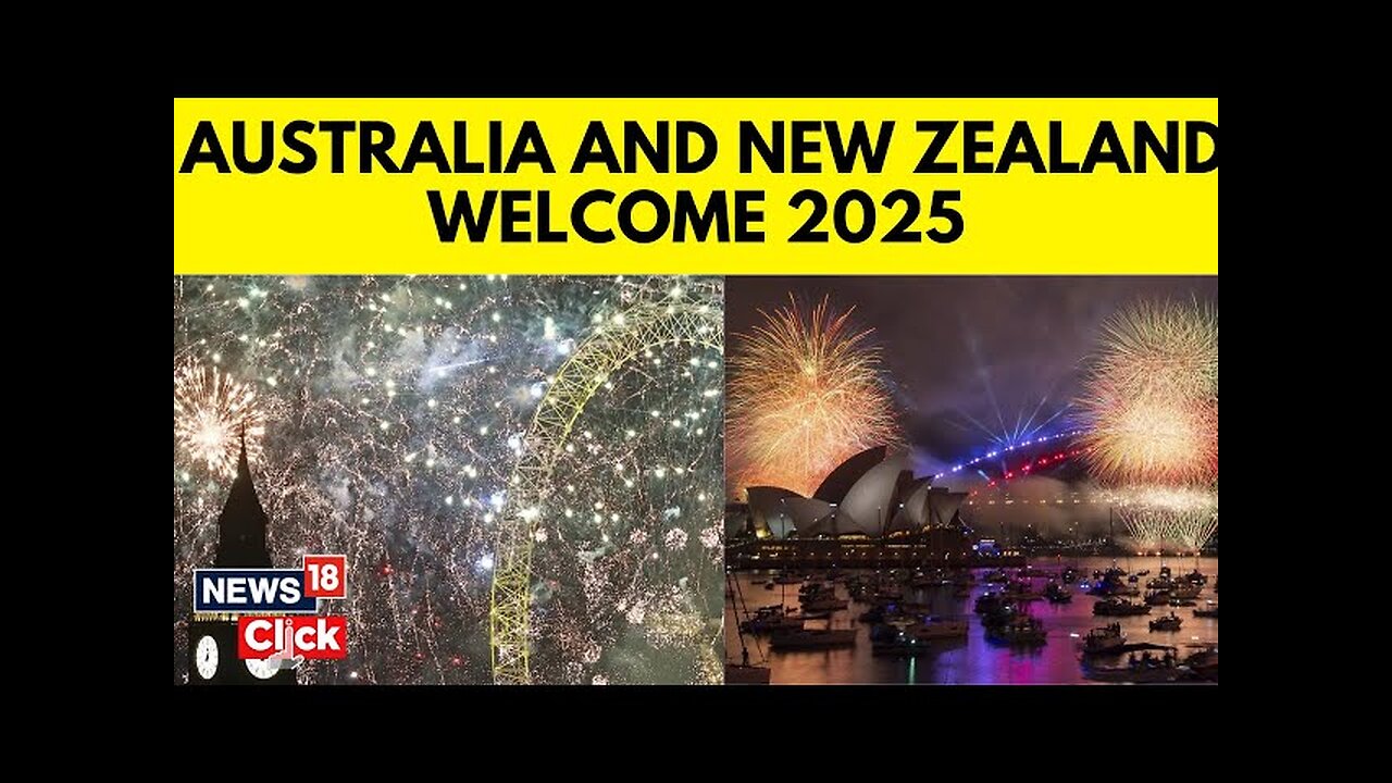 New Zealand Welcomed 2025 With A Fireworks Display From The Auckland Sky Tower | New Zealand | N18G