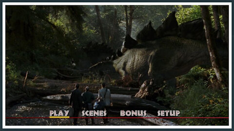 The Lost World: Jurassic Park - DVD Menu