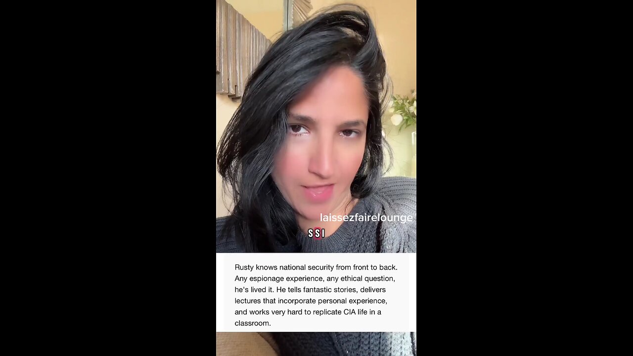 SHE'S UNLESS SHE WAS ALLEGEDLY CIA AND WENT TO UNIVERSITY OF UTAH
