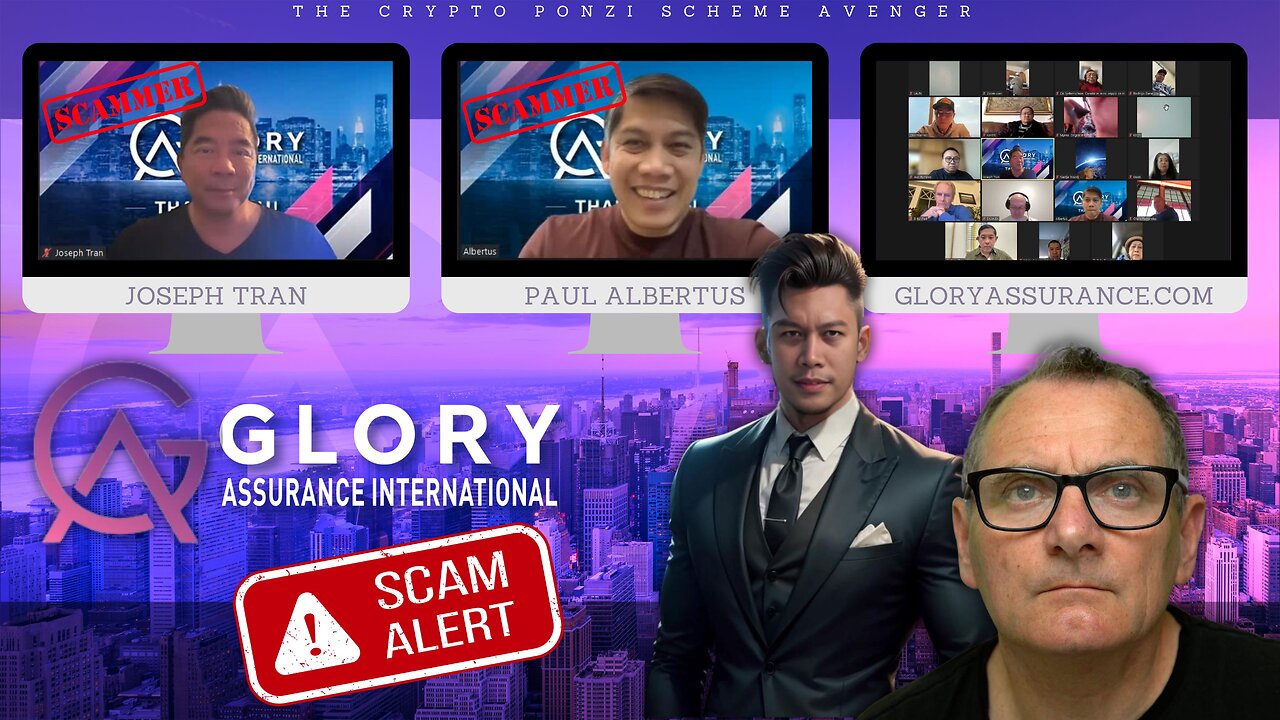 Paul Albertus & Joseph Tran EXPOSED Promoting Glory Assurance Ponzi Scheme! (Secret Zoom Call)