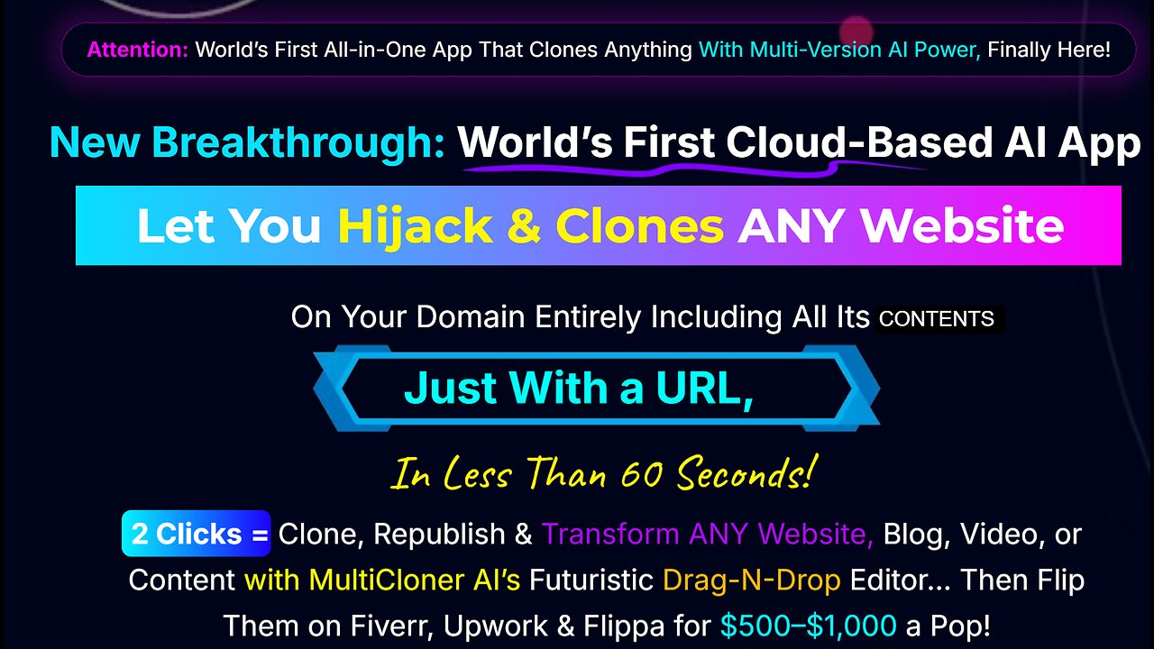 Website Cloning Is the Next Gold Rush — MultiCloner AI Helps You Grab the Profits