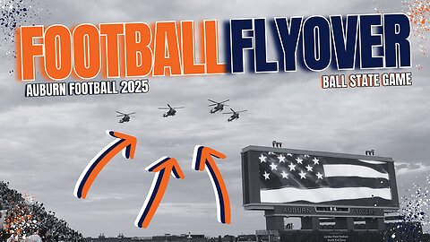 Auburn Football Flyover | Ball State Game 2025 | 4K Replay