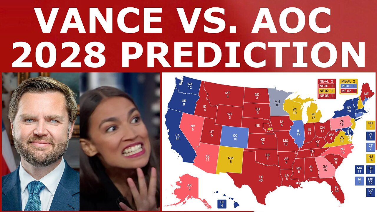 VANCE vs. AOC! - 2028 Presidential Election Prediction