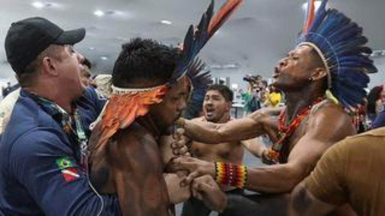 Chaos at COP30 as indigenous protesters force their way into UN Climate Summit