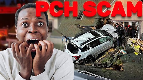 PCH Scammer gets SCARED after his victim gets in a FATAL CRASH!