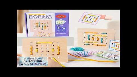 Montessori Wooden Rope Board Manipulative Material Array Block – Graphical Educational Toys Review