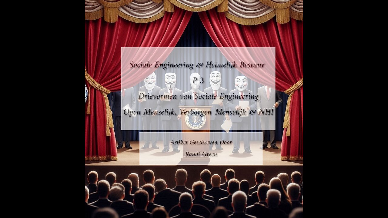 Sociale Engineering & Heimelijk Bestuur P 3 Open Menselijk, Verborgen Menselijk & NHI