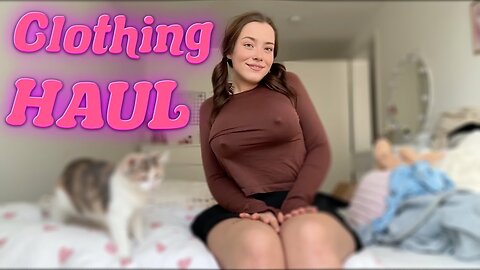 GRWM In Bed / Spring Long-Sleeve Try On Haul / Get Ready With My Kitten ✨