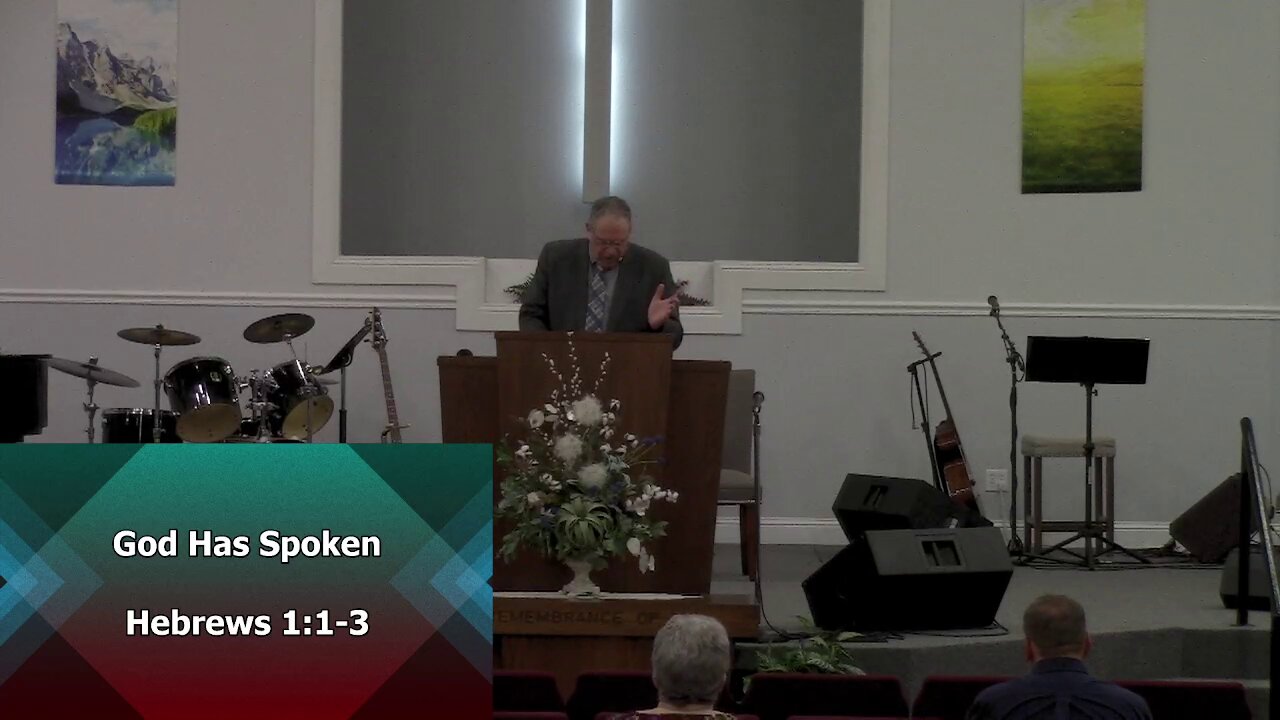 God Has Spoken (Hebrews 1:1-3)