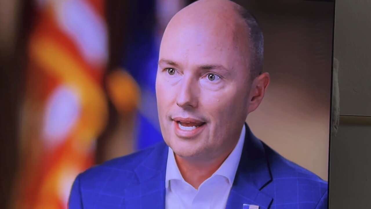 Gov Spencer Cox (R-Utah). Interviewed by 60 Minutes.