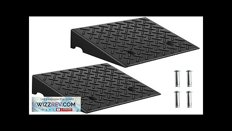 KROAK Pair 6-inch Rubber Curb Ramp for DIY Car Maintenance Black Review