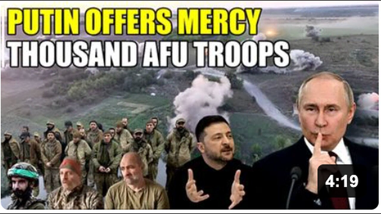 Putin offers mercy to 10 000 surrendering Ukrainian troops in Kupyansk and Pokrovsk!