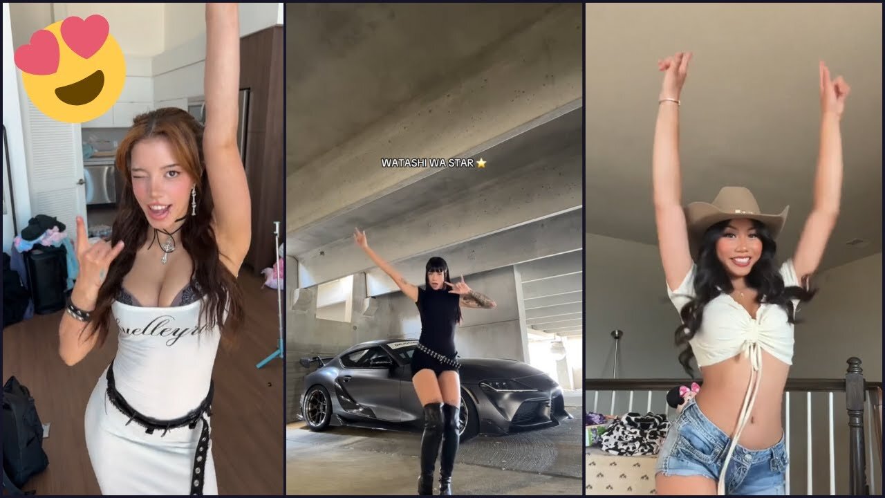 Hottest Girls Cringe Watashi Wa Star TikTok Dance - Brainrot Edition