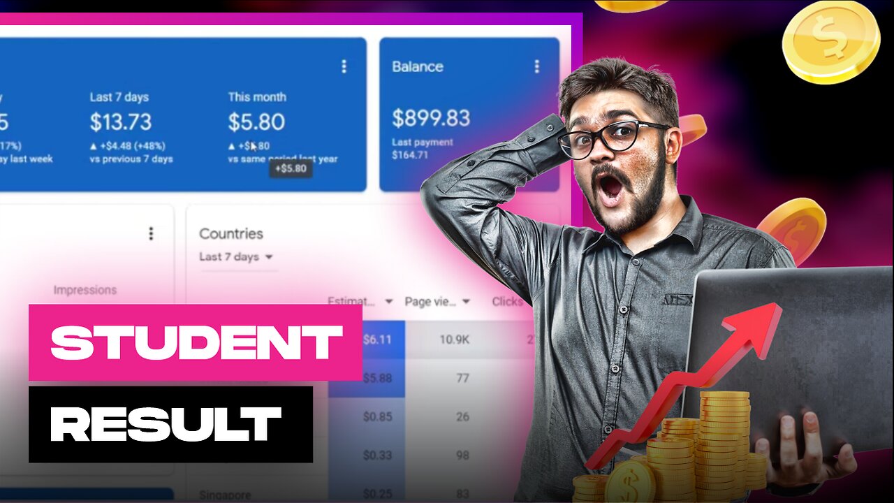 How My Student Made $1000 In One Month From AdSense