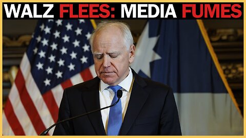 Tim Walz BOLTS From Furious Reporters Amid Fraud Probe – Total Meltdown!