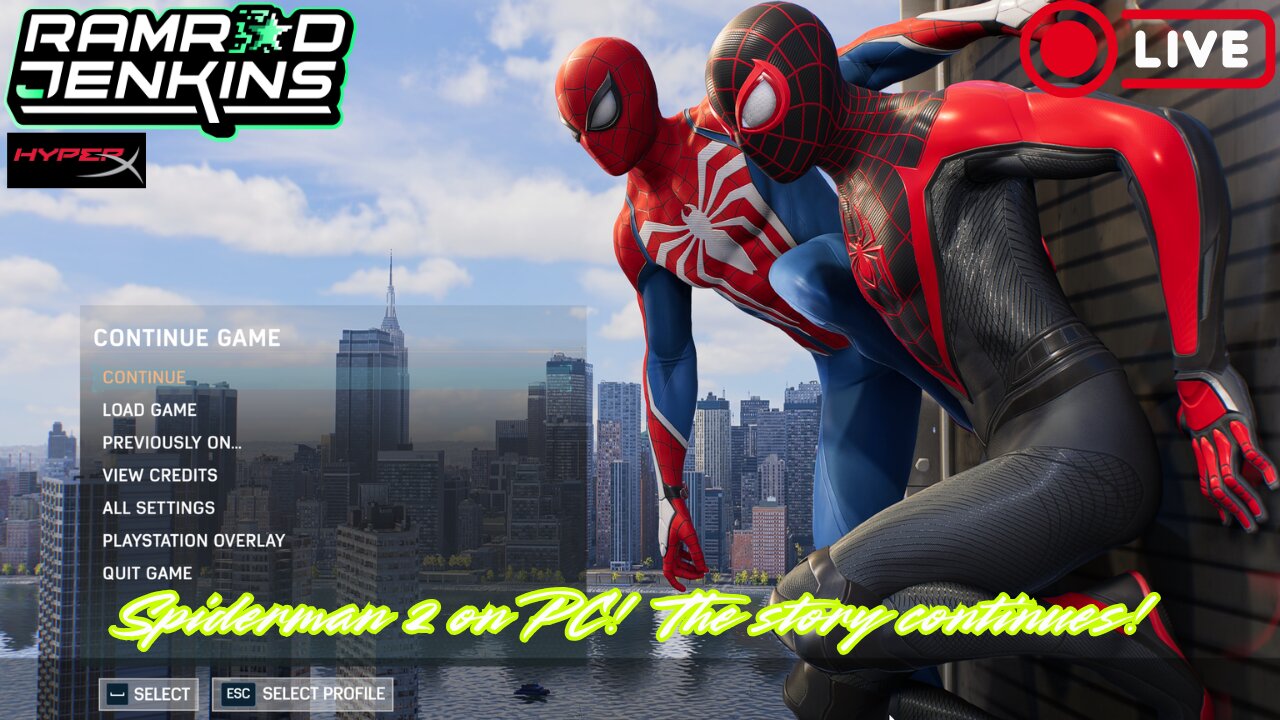 Spider-Man 2 on PC! This game is a blast! Hop in chat and hang out!