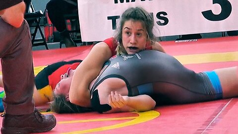 Girls Wrestling - Bad Referees and Rear Naked Choke