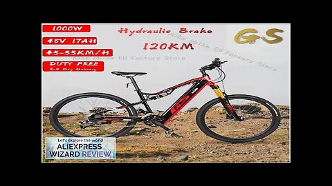 Electric Mountain Bike with Lithium Battery Front and Rear Double Shock Absorbers Review