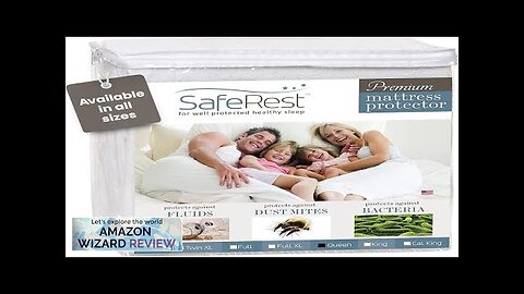 SafeRest 100% Waterproof Queen Size Mattress Protector Fitted with Stretchable Pockets Review