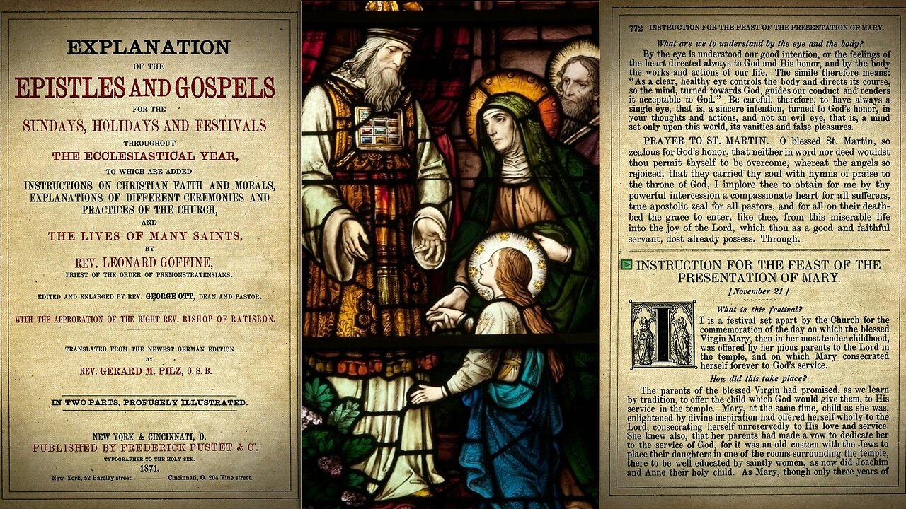 Presentation of the Child Mary in the Temple {November 21} 📖🎧