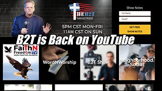 B2Ts YouTube Restored After 5 Years. Big Event Friday Night!