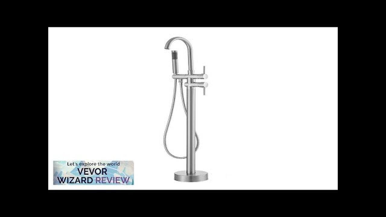 VEVOR Freestanding Bathtub Faucet Floor Mount Freestanding Tub Filler Shower Mixer Taps Review