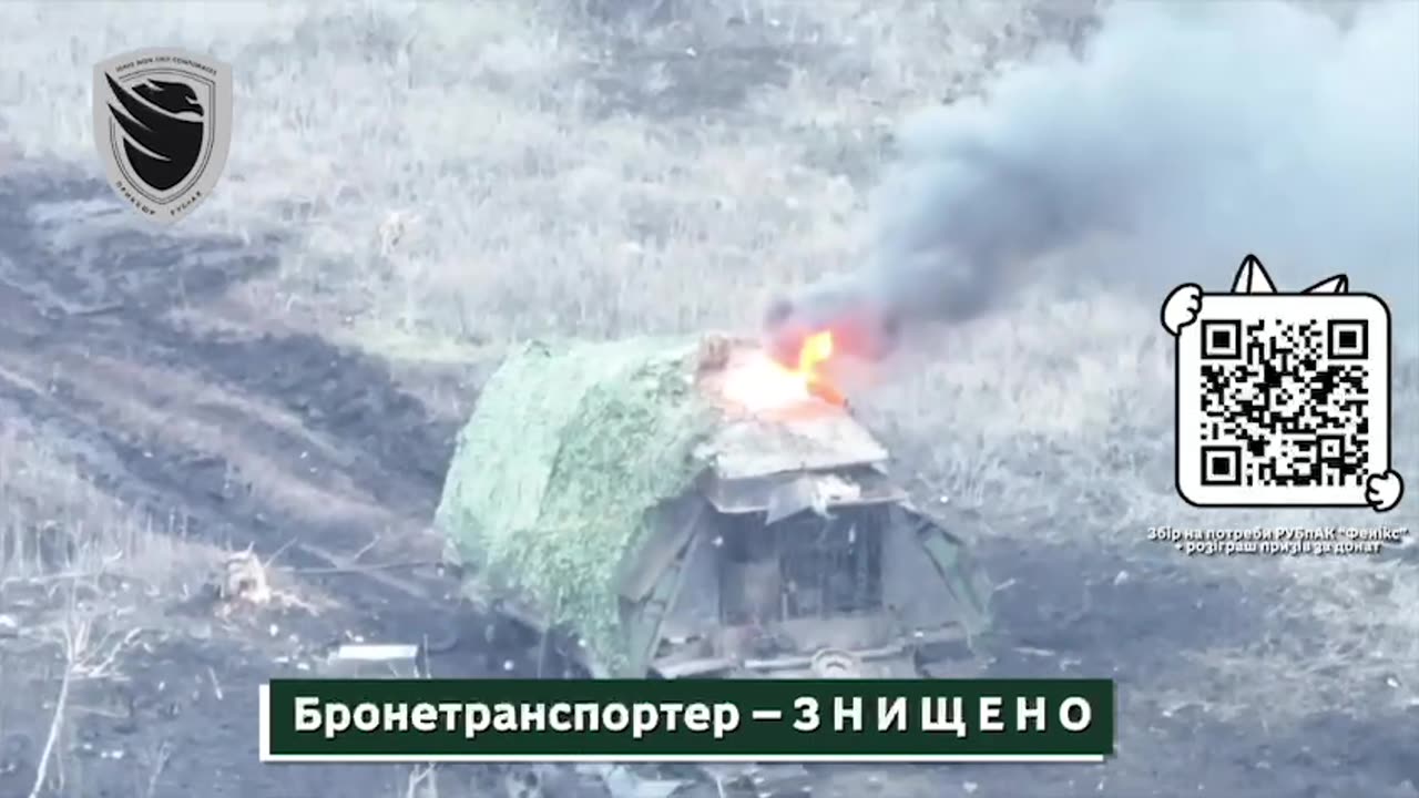 Ukrainian Heavy incendiary Munitions Set Multiple Tanks and APCs Alight