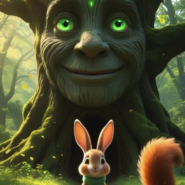 The Bunny and the Talking Tree 🌳 | Urdu Moral Story for Kids | Friendship and Nature Tale