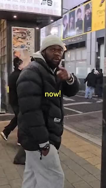 Japan invaded by violent Africans