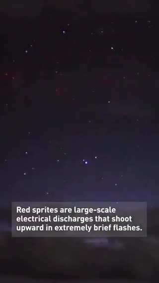 Avez-vous déjà vu des Red Lightning Sprites ?