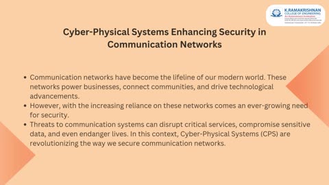 Cyber-Physical Systems: Security in Communication Networks