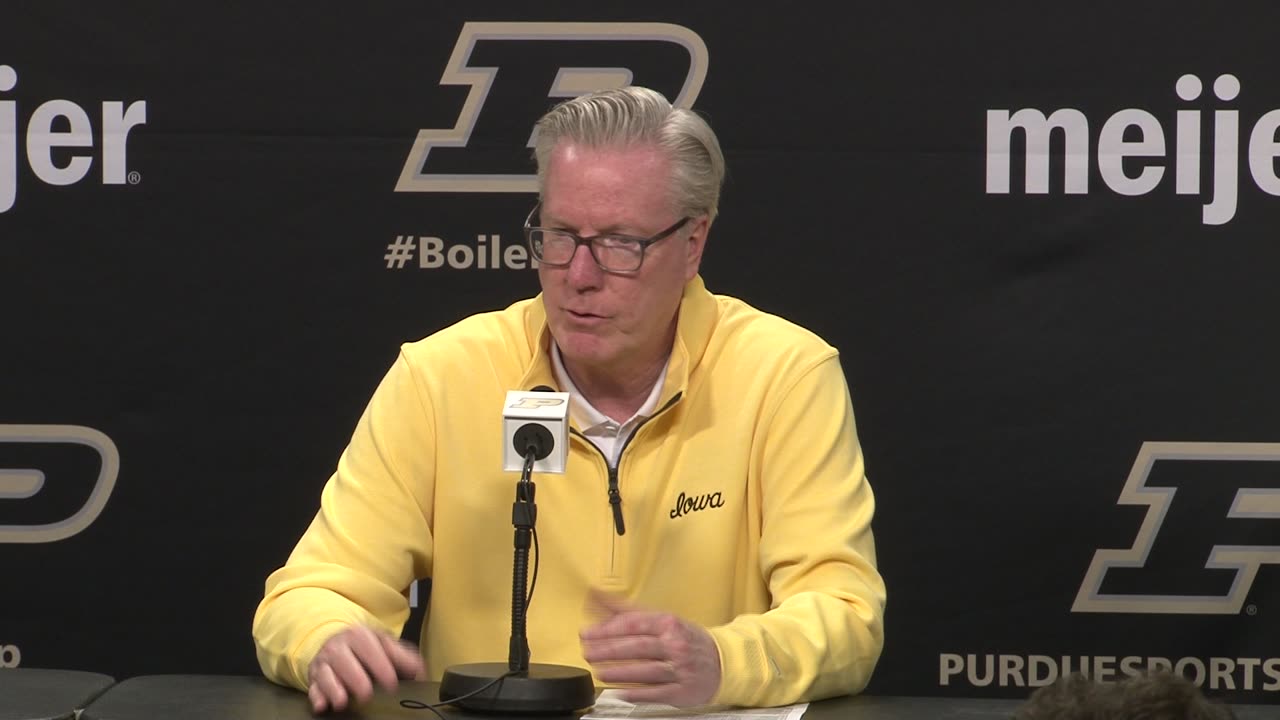 Iowa"s Fran McCaffery's Post-Game Press Conference After 87-68 Loss To #4 Purdue