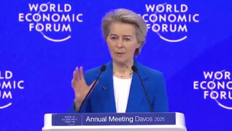 EU Chief Ursula Von Der Leyen Spreading more Climate Change Propaganda on Nazi World Economic Forum