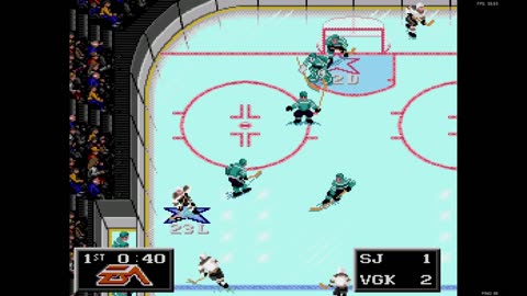 NHL '94 Franchise Mode 1992 Regular Season G41 - Len the Lengend (SJ) at NewJerseyKiller (VGK)