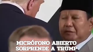 Donald Trump and the Indonesian president left the microphone open, leaking their conversation