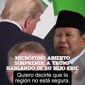 Donald Trump and the Indonesian president left the microphone open, leaking their conversation