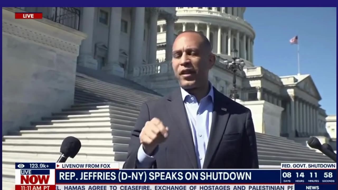 Jeffries Criticizes GOP on Healthcare, Weighs In on Shutdown Questions #News