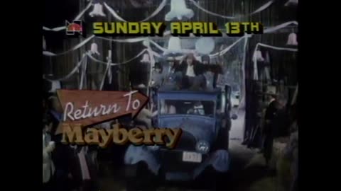 April 2, 1986 - NBC Promo for 'Return to Mayberry' with Andy Griffith