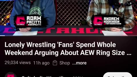 Cultaholic Wrestling DEFENDS AEW’s Ring?! TERRIBLE! #shorts