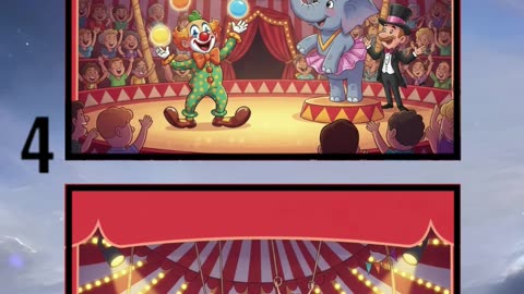 Circus Fun 🎪 | Spot the Differences Challenge