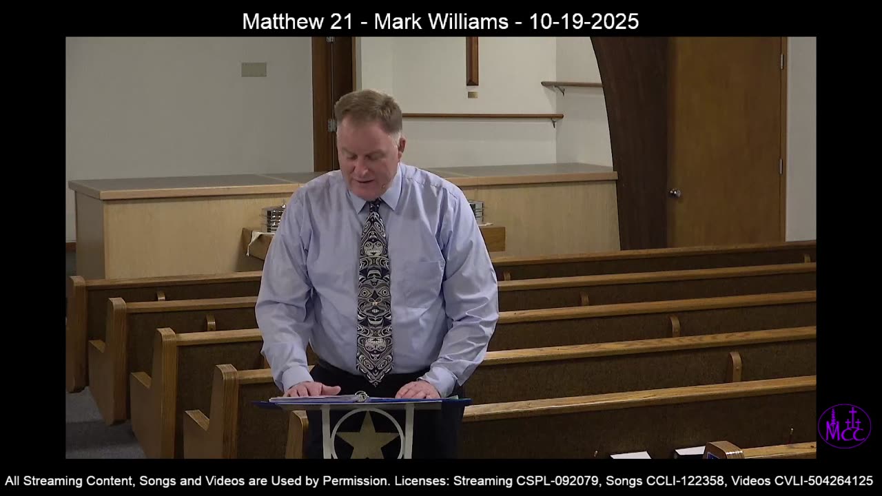 Matthew 21 - Mark Williams - 10-19-2025