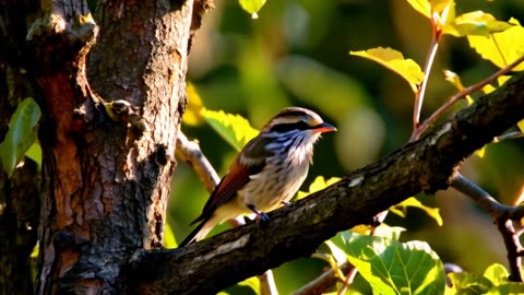 A Bird on a tree branch.