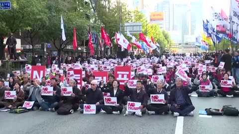 South Korean protesters voice anger ahead of Trump visit
