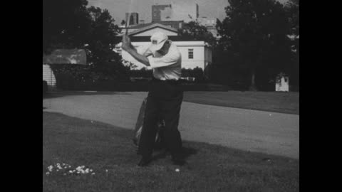 Eisenhower Golfing on the White ... - Eisenhower Golfing on the White House Lawn - el-mp16-379 2Mbps