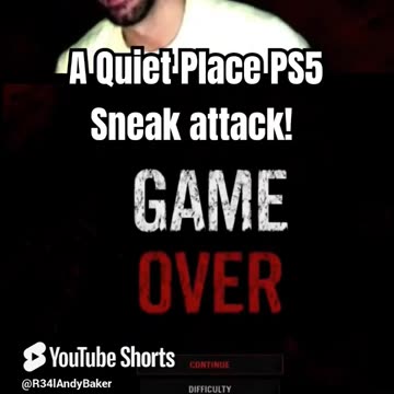 Getting sneak attacked by the monster in A Quiet Place #Playstation #PS5 #Shorts