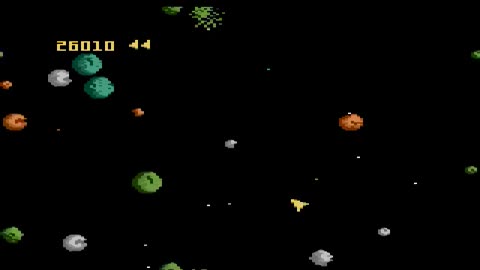 Atari 7800 Longplay 006 Asteroids