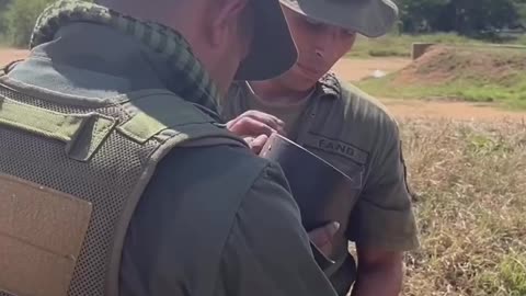 Venezuelan Army Firing Off Recoiless Rifle in Anticipation of US Landings