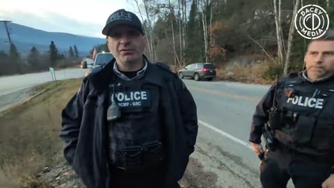 The RCMP formally threatens Canadian journalist Chris Dacey with a charge regarding his online posts.