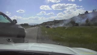 DASHCAM: Patrol Trooper Runs Towards Danger To Save Downed DNRC Helicopter Crew